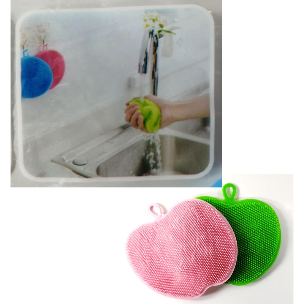 แผ่นยางซิลิโคน สำหรับขัดทำความสะอาดเครื่องครัวพร้อมส่ง