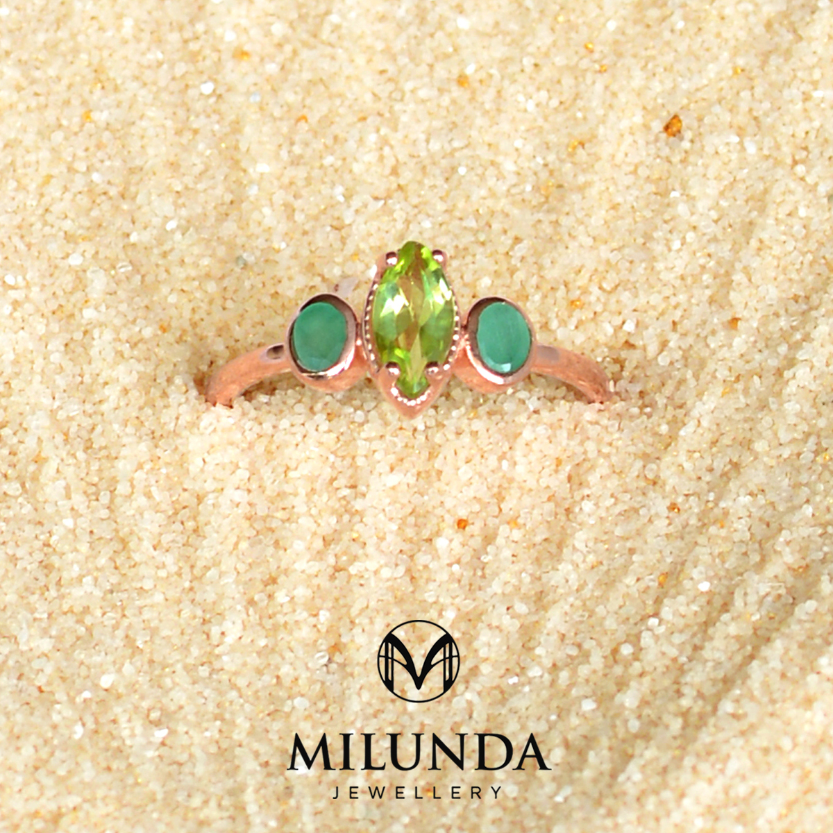 แหวนพลอยแท้รูปทรงมาร์คีย์ Marquise gemstone rings Magic collection