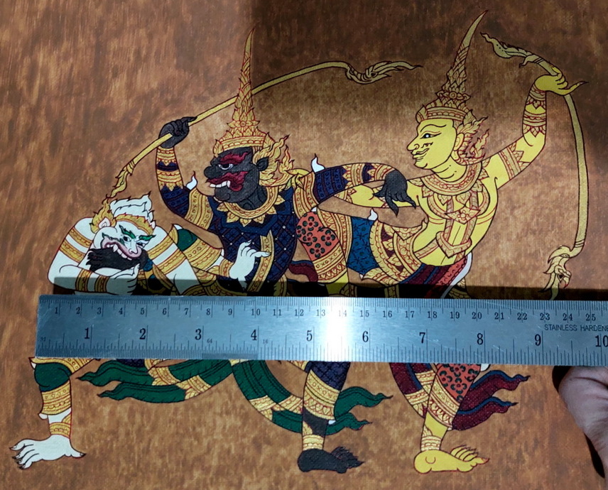 💥SALE!💥ภาพวาดสีอะคริลิค -ภาพจับ รามเกียรติ์