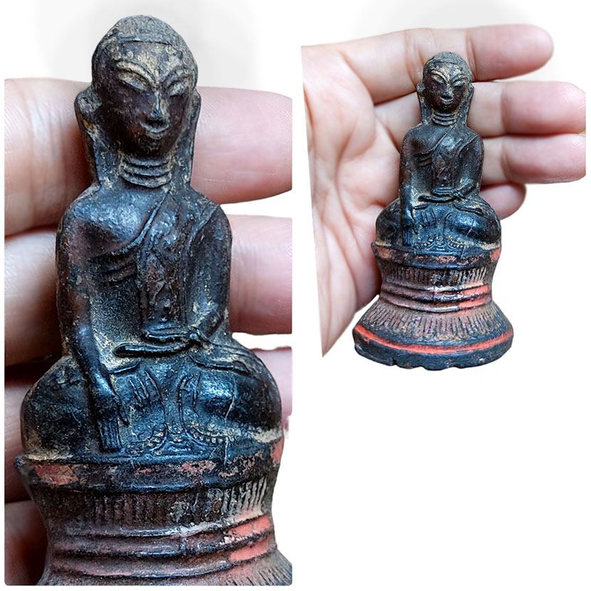 พระบูชาเก่าศิลป์พม่า-BPT2886-