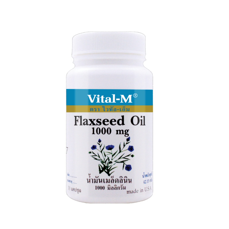 Vital-m flaxseed oil 1000 mg. 60 softgels