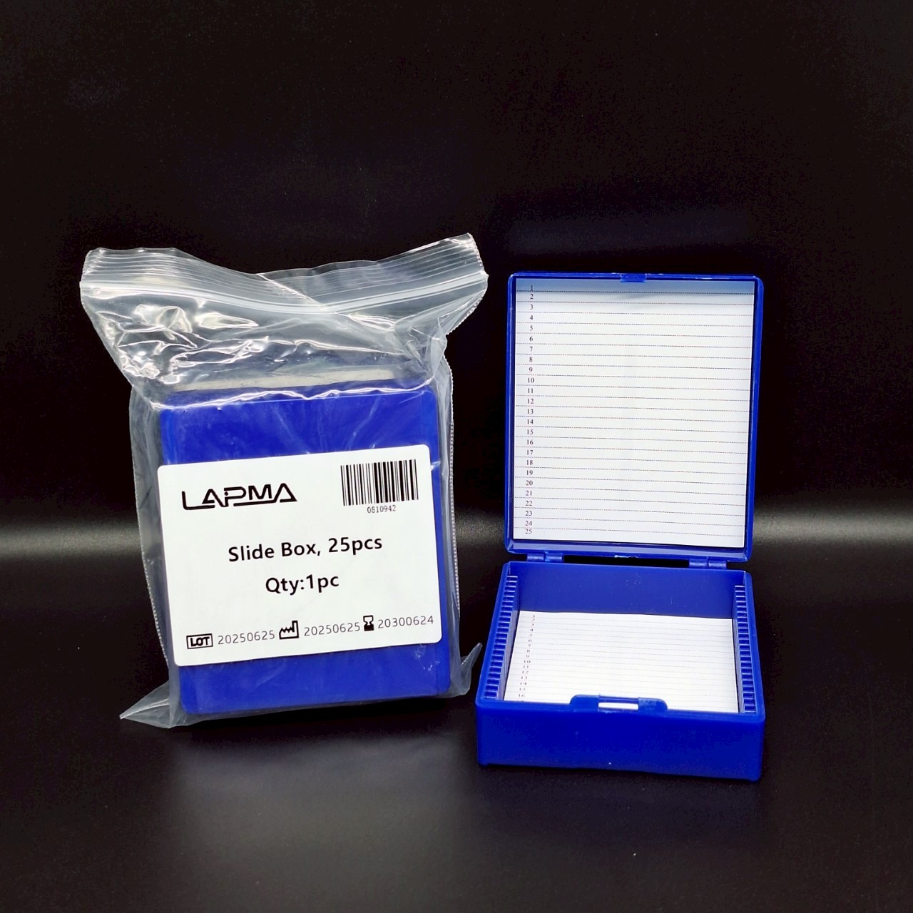 (ราคาส่ง / ขายยกลัง) กล่องใส่สไลด์ กล่องเก็บแผ่นสไลด์ 5,100 ช่อง - Microscope Slides Box 5,100 place