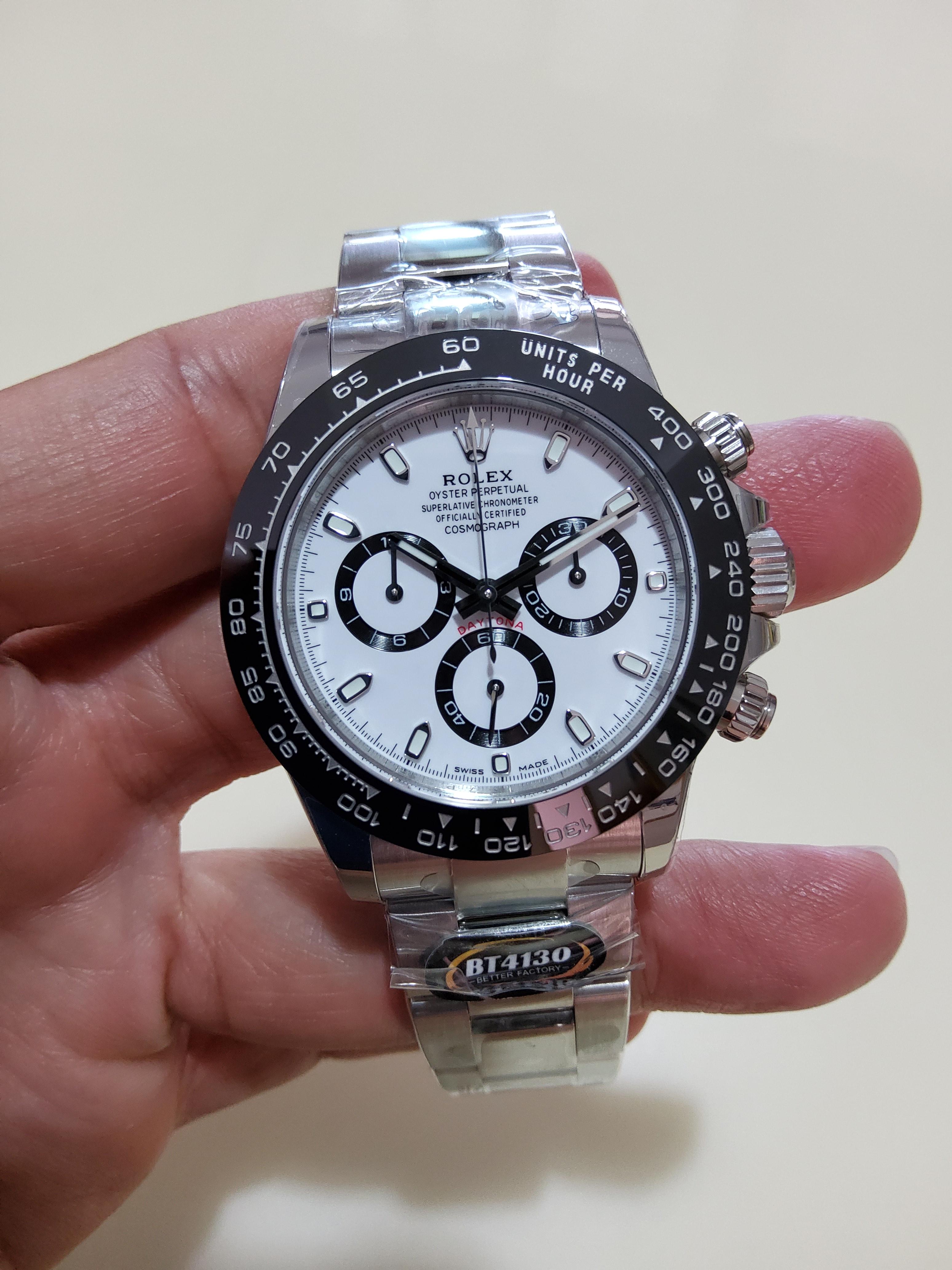 PRE-ORDER ROLEX DAYTONA CERAMIC (40MM.) กลไกโคลน Rolex 4130 By BT FACTORY