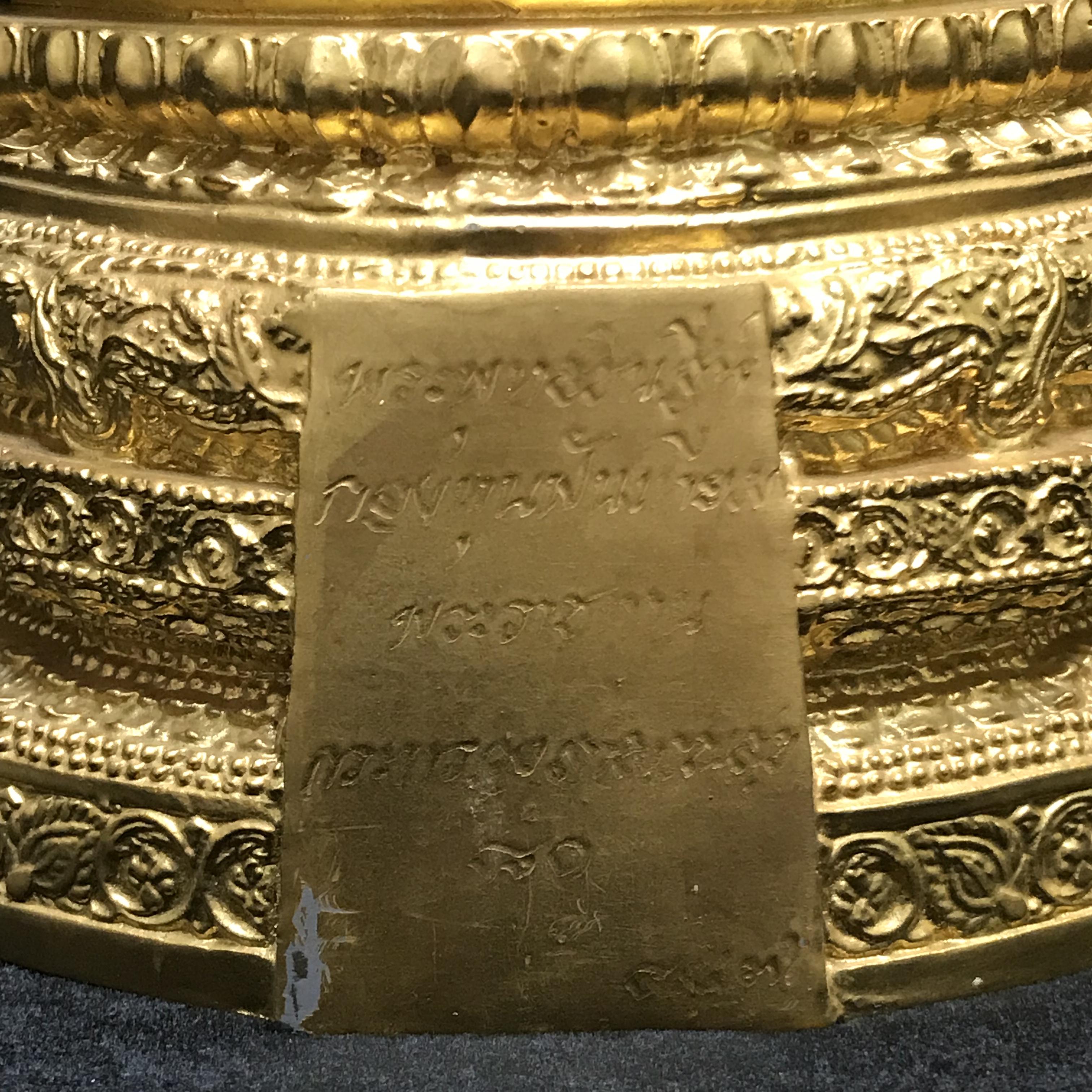 พระบูชาพระพุทธชินสีห์ ภปร. (รุ่น2) หน้าตัก 5นิ้ว ปิดทอง กองทุนฟันเทียมพระราชทาน ในวโรกาสมหามงคล 80 พรรษา ปี 2550 (องค์หมายเลข447)(1ใน1999องค์)หายาก