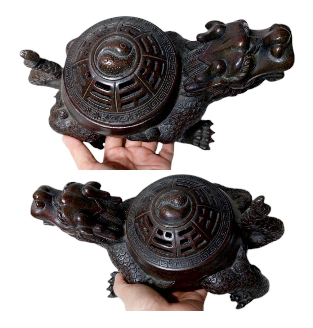 เตากำยานรูปเต่ามังกร งานหนา มีน้ำหนัก--BPT062--
