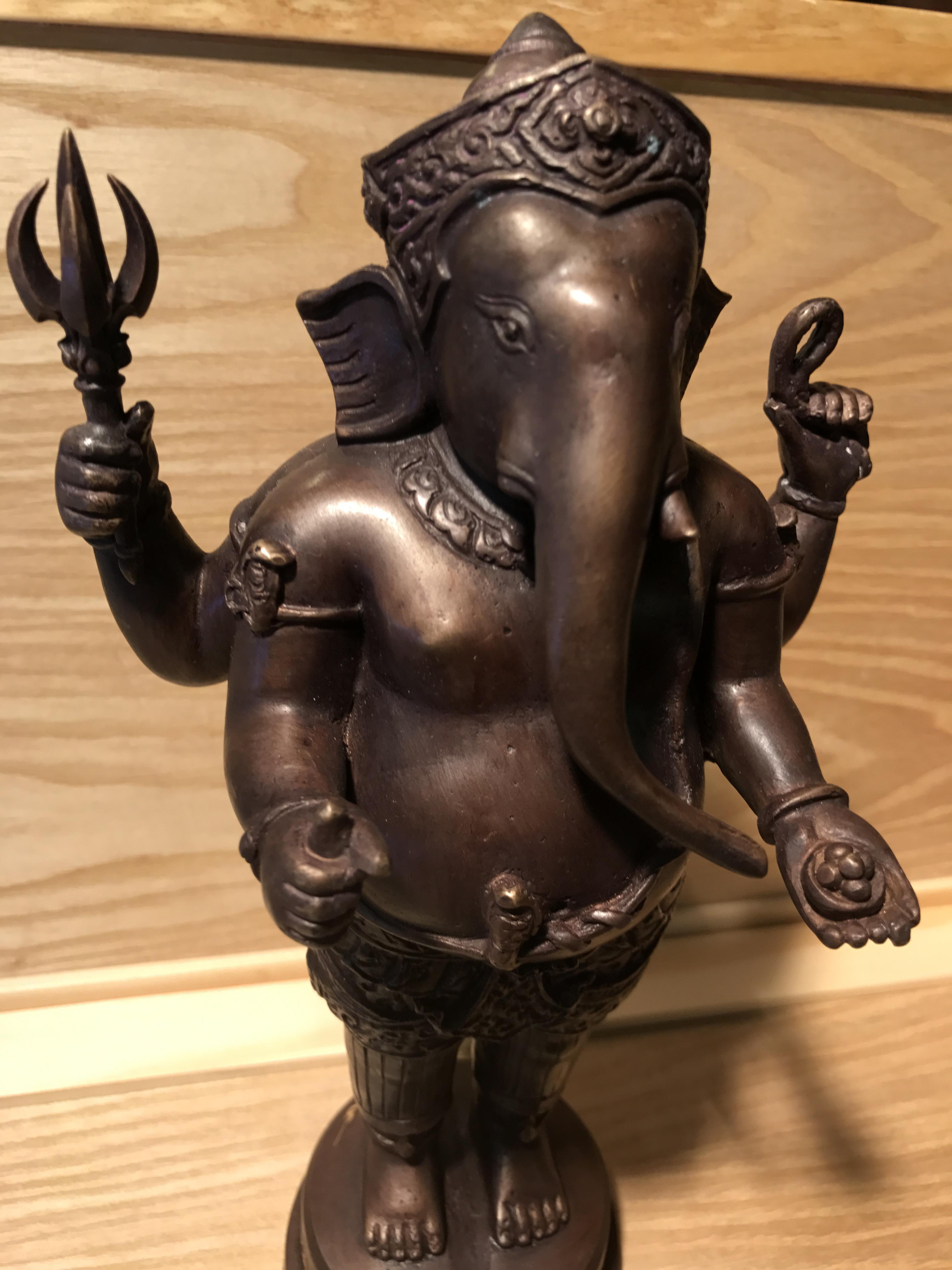 พระพิฆเนศ รุ่นครบรอบ100 ปี กรมศิลปากร ปี2556 ขนาดบูชา ปางประทานพร(องค์ยืน)สูง 10 นิ้วครึ่ง No.1469