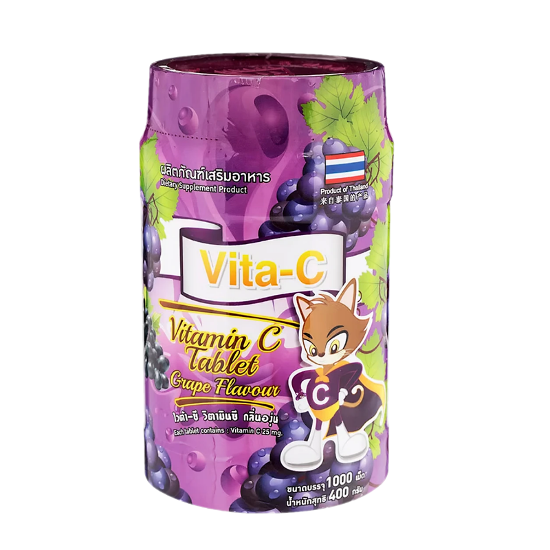 Vita-c วิตามินซีรสองุ่น 1,000 เม็ด