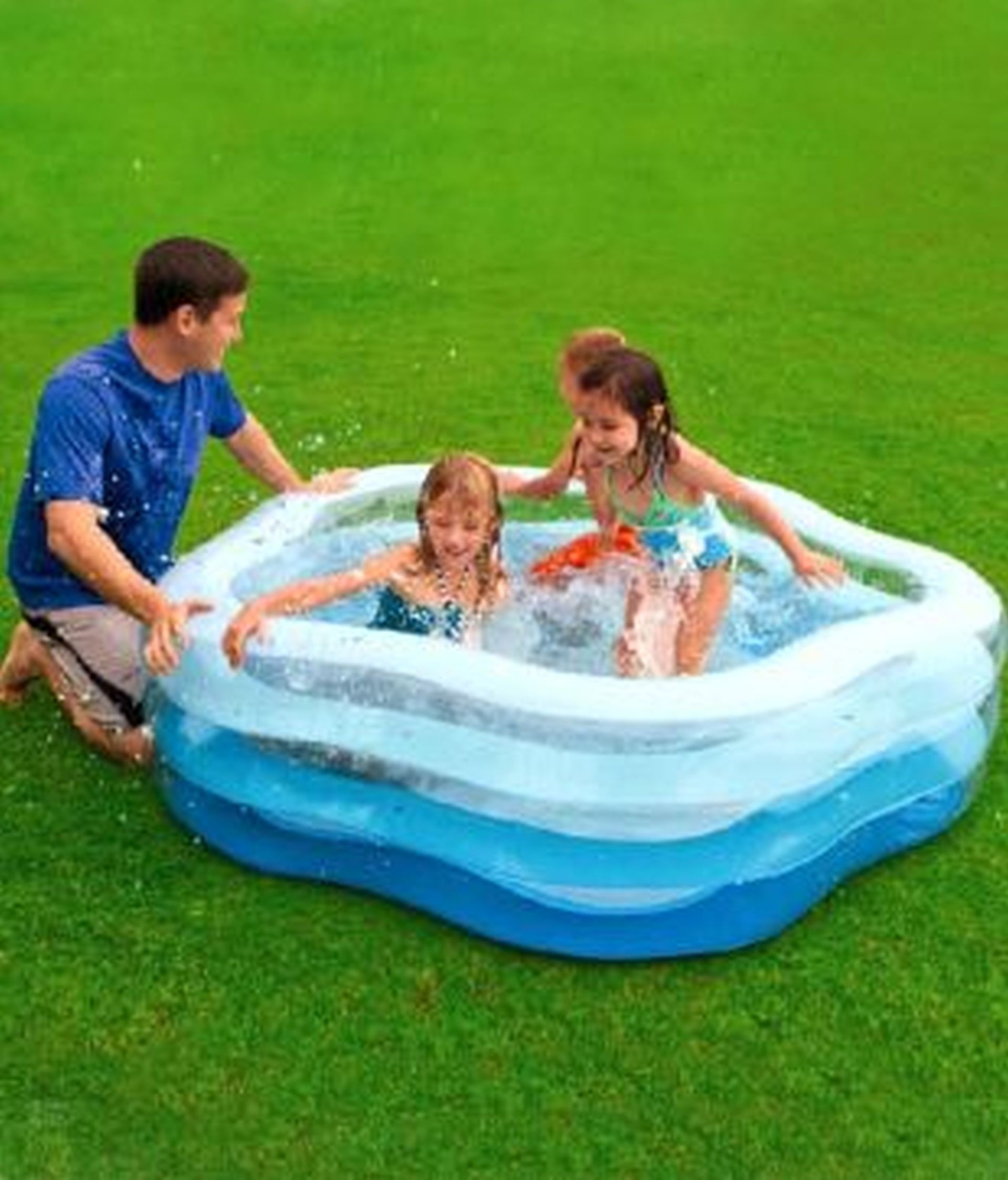 Intex Summer Colour Pool สระน้ำรูปดาว 56495 (Blue)+สูบไฟฟ้า