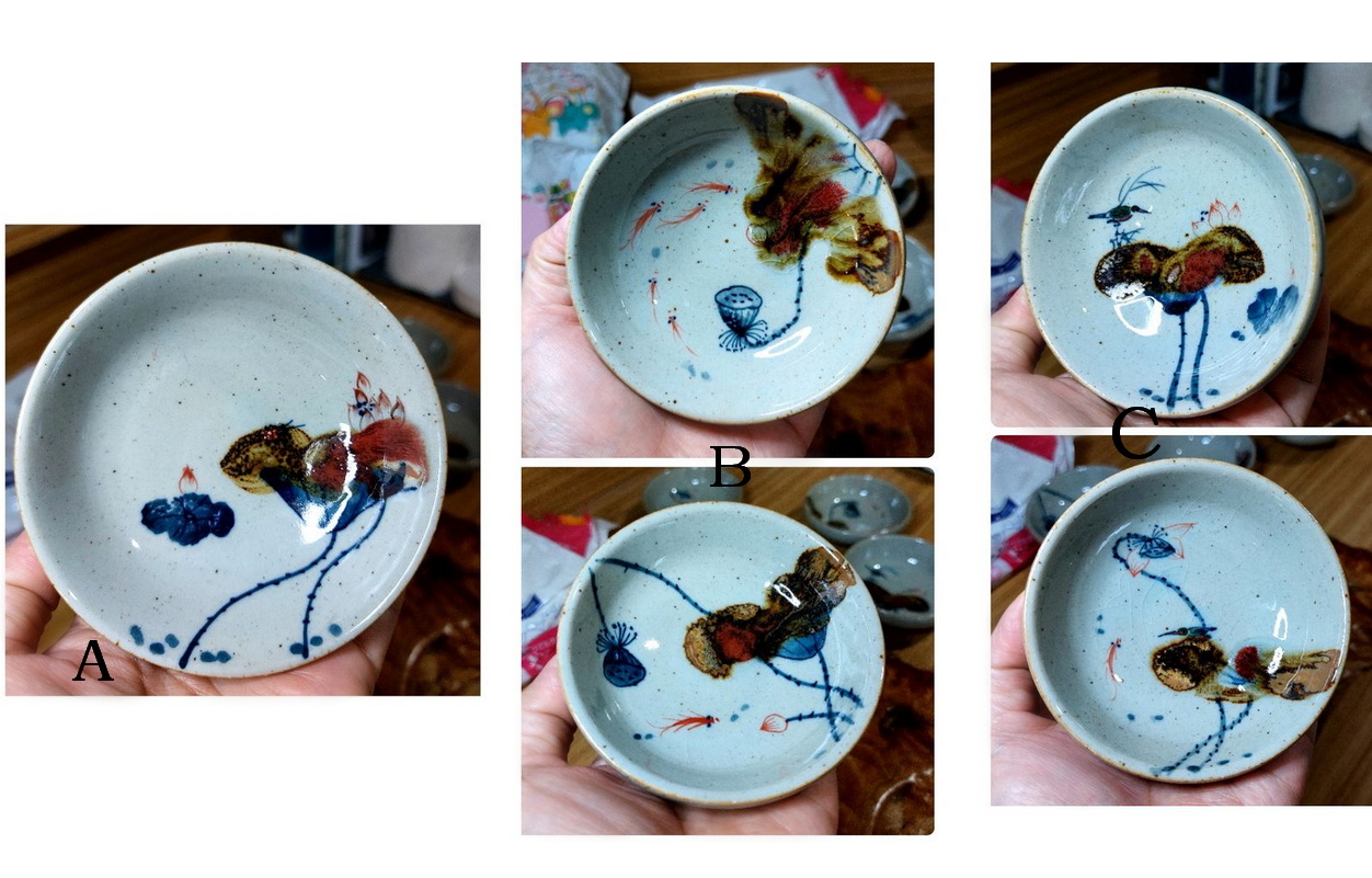 ถ้วยเซรามิคเขียนลายจีน9cm-BPT059-