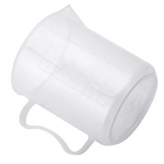 บีกเกอร์พลาสติก , กระบอกตวงพลาสติกมีหูจับ Beaker with handle ความจุ 500ml/1000ml/2000ml/3000ml/5000ml (ขายยกลัง)