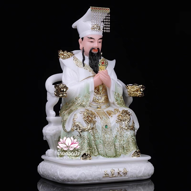 เง็กเซียนฮ่องเต้ หยกอ๋องส่องเต่ และ พระนางซีหวังหมู่ กิมบ้อเนี่ยเนี้ย งานหินอ่อนคุณภาพสูง ขนาด 12/16/19/26 นิ้ว