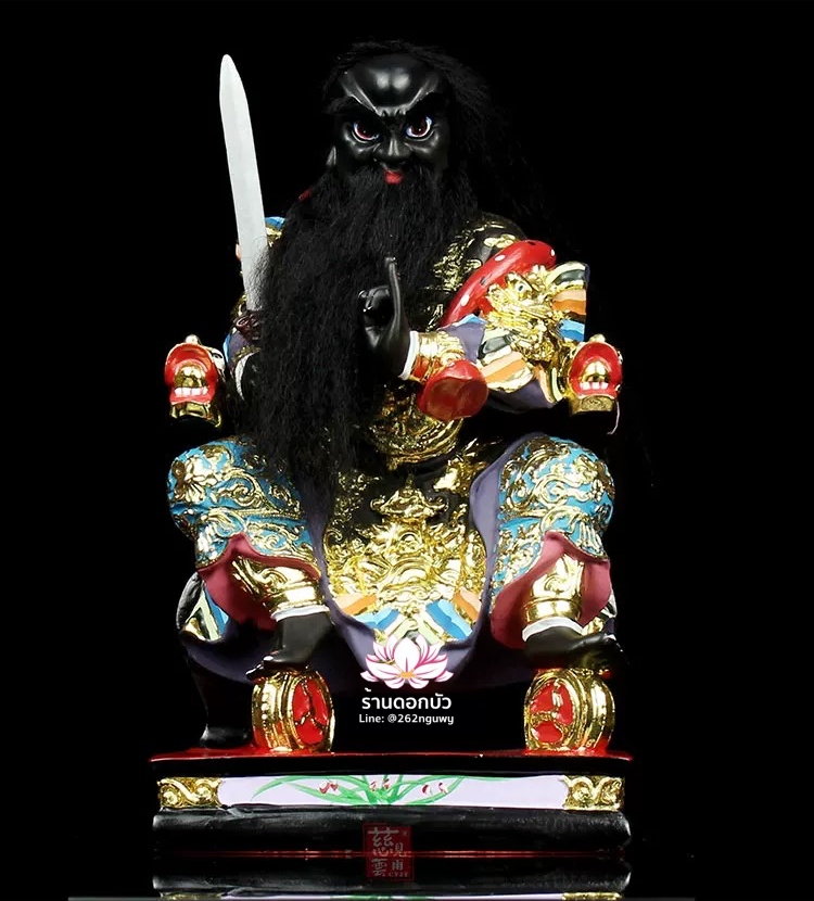 หวดจูเซ่งกุ๊น 3 พี่น้อง ฮวบจู่กง หรือ เตียวกงเสงกุ้น เชี่ยวกงเสงกุน (เขียว) และอั่งกงเสงกุ้น (แดง) ขนาด 16 นิ้ว