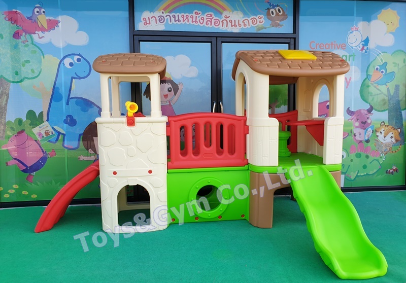 สไลเดอร์บ้านน้อย 2 ชั้น, บ้านน้อยสองชั้น ,บ้านเด็กสไลเดอร์