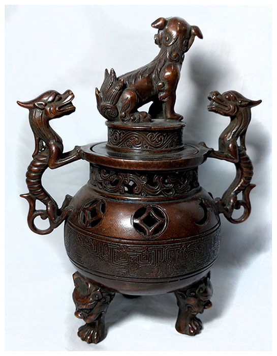 เตากำยาน ที่จุดกำยาน ของตกแต่งบ้านสไตล์จีน