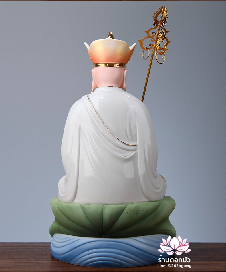 พระพุทธเจ้า (พระยูไล) พระโพธิสัตว์กวนอิม (กวนอิมผ่อสัก) พระกษิติครรภโพธิสัตว์ (ตี่จั่งอ๊วงผ่อสัก) และพระศรีอริยเมตไตรย (หมีเล่อฝอ) ขนาด 12/16/19 นิ้ว