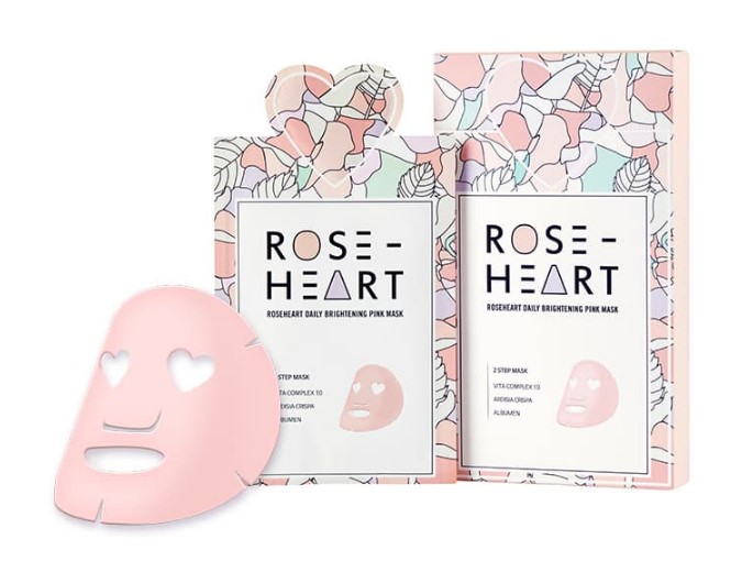I'm in love Roseheart daily brightening pink mask