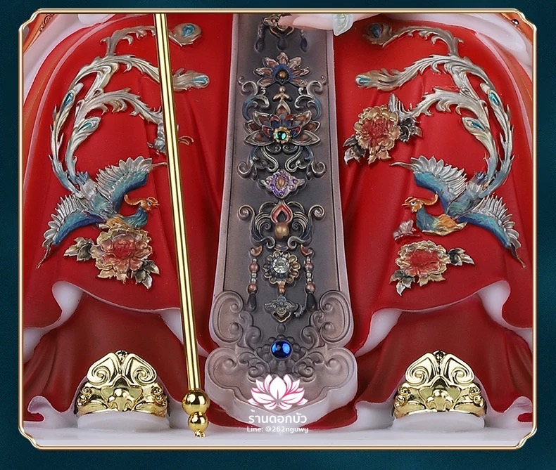 เง็กเซียนฮ่องเต้ หยกอ๋องส่องเต่ และ พระนางซีหวังหมู่ กิมบ้อเนี่ยเนี้ย งานหินอ่อนคุณภาพสูง ขนาด 12/16/19/26 นิ้ว