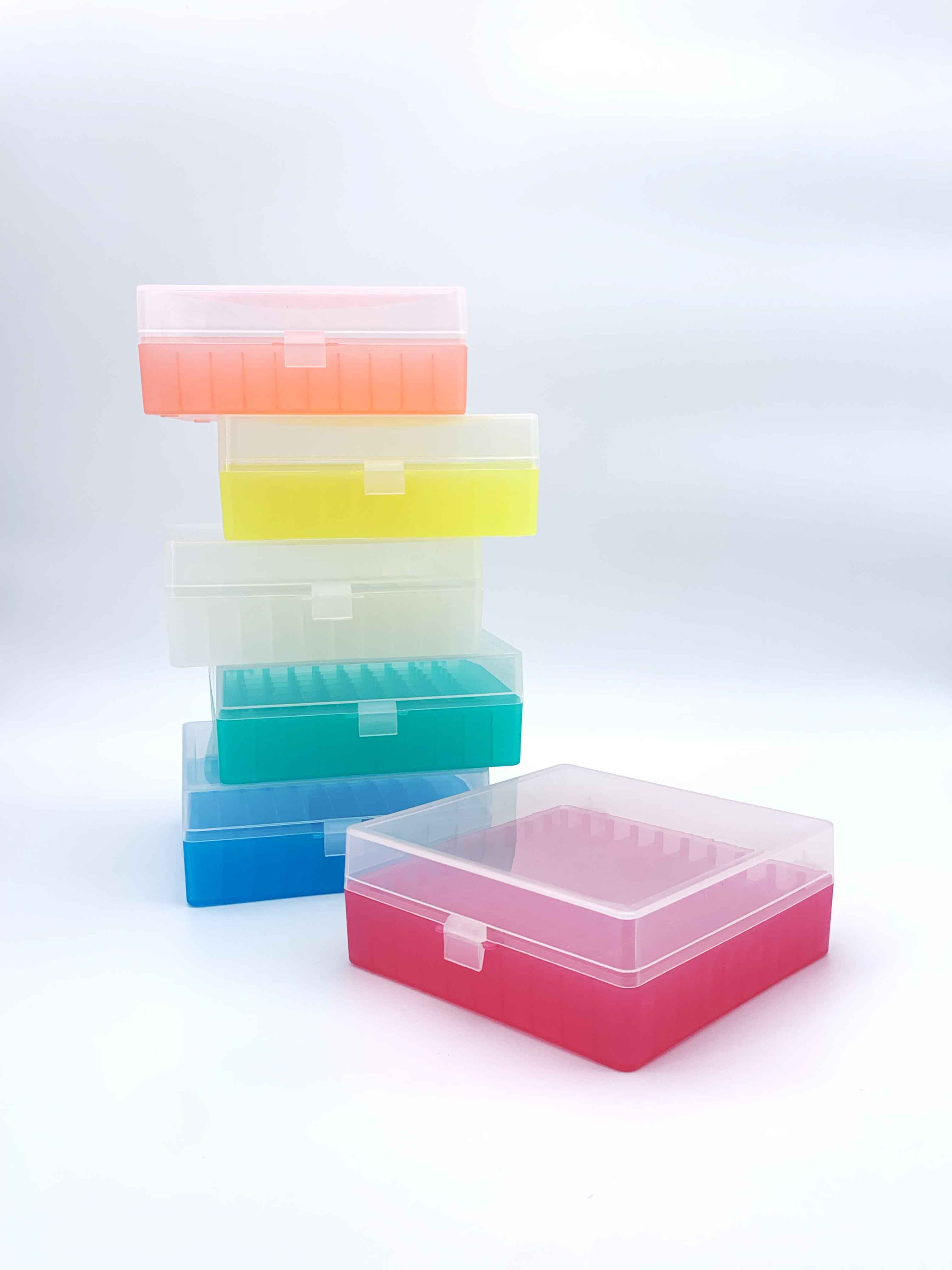 กล่องเก็บหลอดไมโครทิวป์ กล่องเก็บVial สำหรับแช่แข็งได้ 100 ช่อง (100-Well Microtube Storage Boxes) ขายต่อชิ้น