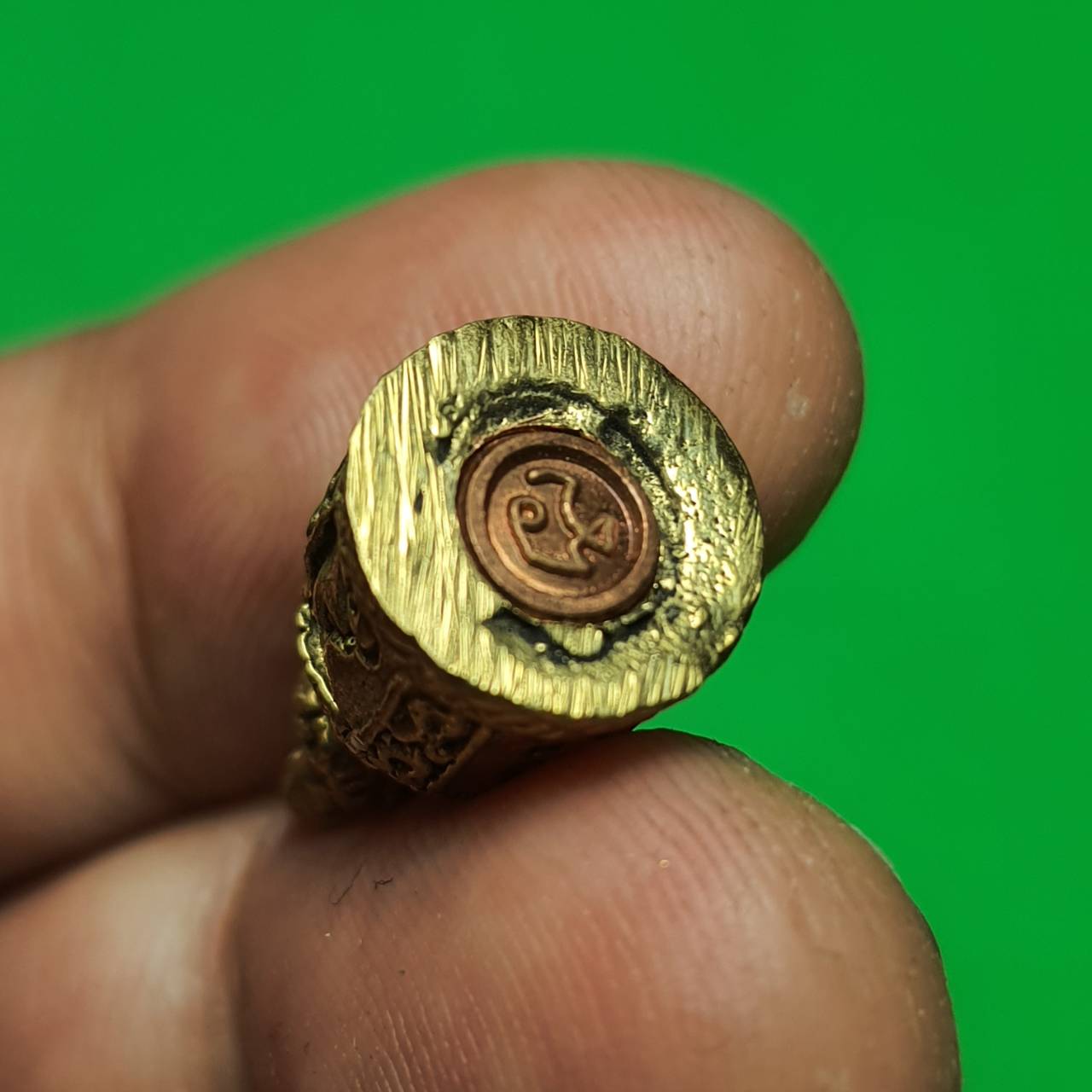 ของนำโชค ระฆังจิ๋ว ฝังตะกรุดใต้ระฆัง เลี่ยมกรอบ ระฆังทองเหลือง ระฆังจิ๋ว