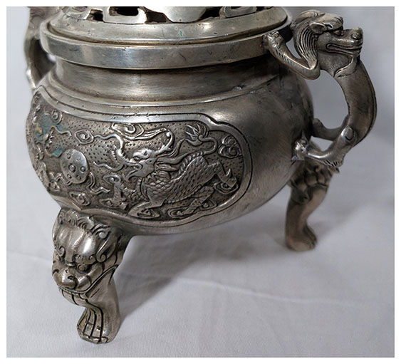 โถ เตาหรือที่ใส่ธูปกำยานสไตล์จีน สูง19.5cm