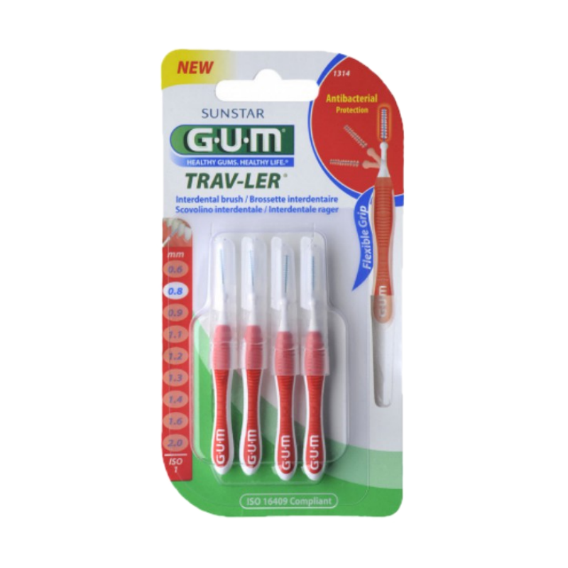 Gum Trav-Ler แปรงซอกฟัน ขนาด 0.8 mm.