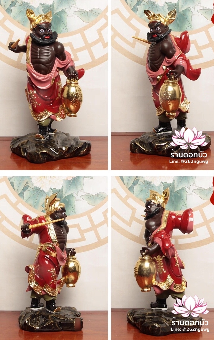 เทพเจ้าจงขุย จงขุยเทียนซือ จงขุยเอี๋ยกง ปางยืน งานเรซิ่น ขนาด 16 นิ้ว