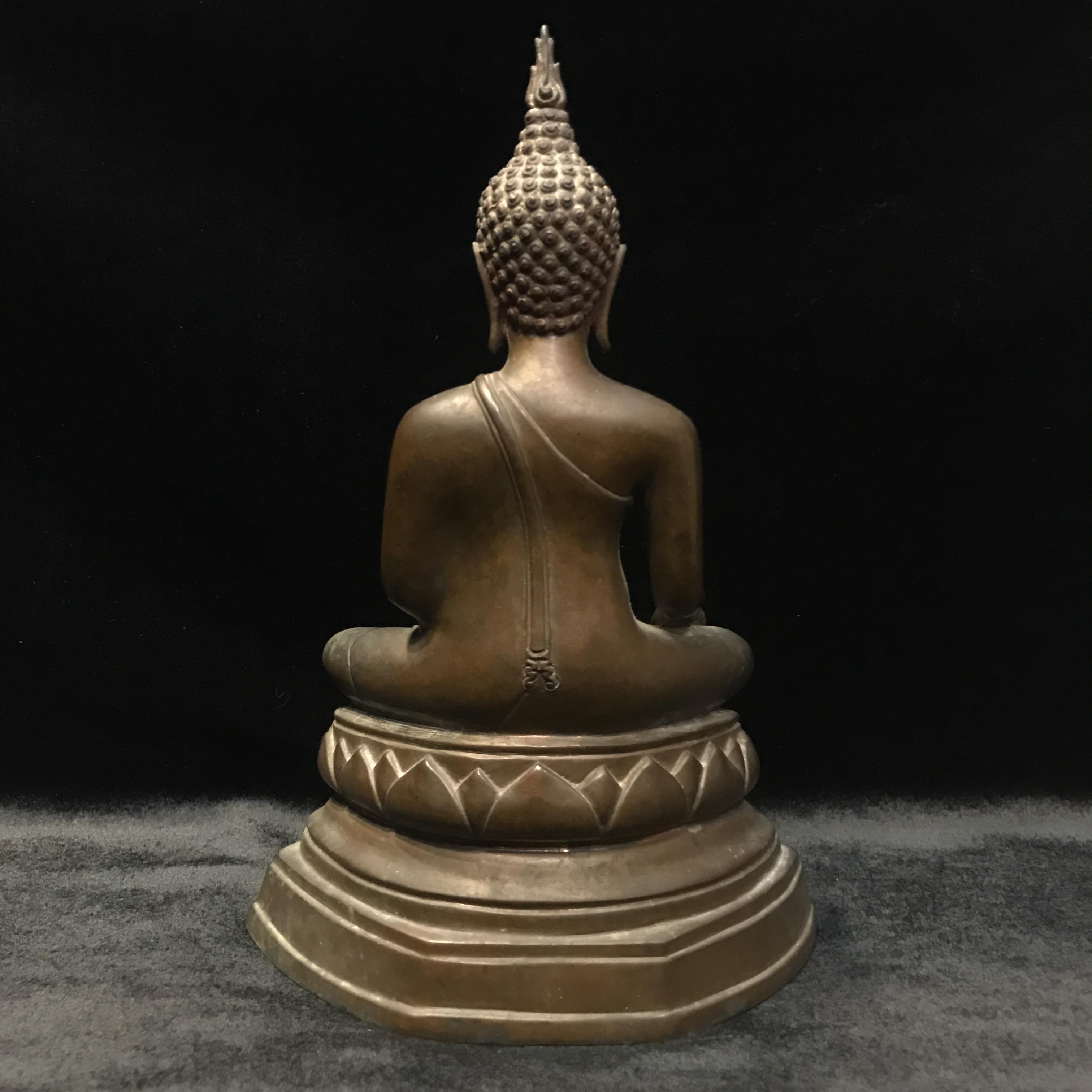 พระพุทธรูปบูชาวชิรมงกุฏ(อักษรย่อ จอุ)วัดมกุฏกษัตริยาราม ปี2511 หน้าตัก 5นิ้ว