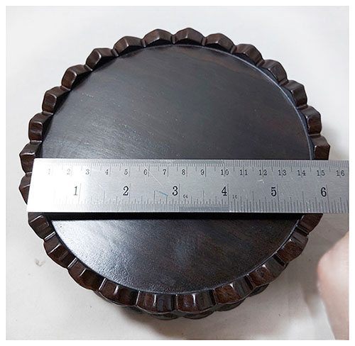 กี๋ ฐานบัว ฐานพระ สไตล์จีน ทรงกลม ท๊อป14.5cm