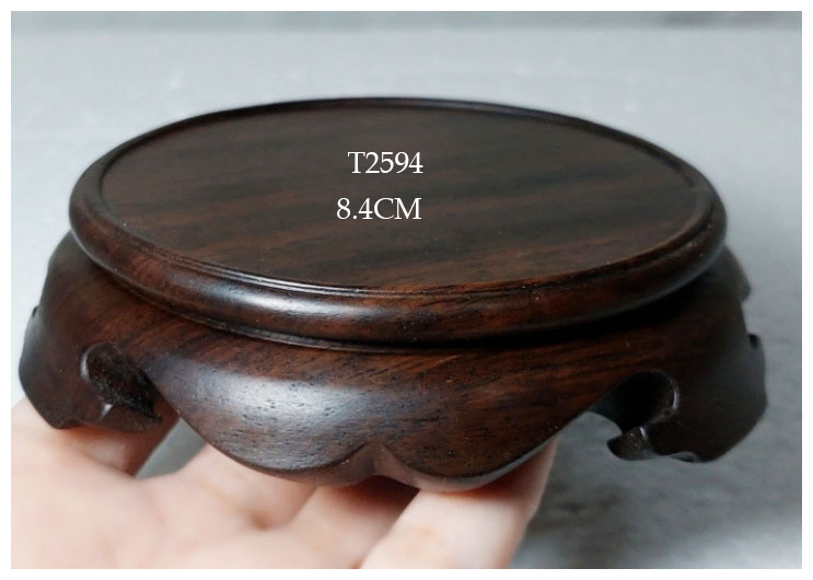 ฐานหรือกี๋ไม้ กลม (ตัน) หน้าท๊อป8.4cm