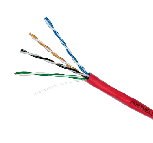 Hosiwell สายแลน CAT.5e แกนฝอย รุ่น UTP CAT5E FLEX 305 เมตร /กล่อง (สีแดง)
