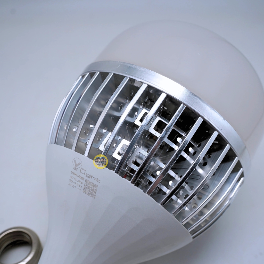 **หลอดไฮวัตต์แอลอีดี** VLIGHT หลอดไฟ LED ขั้วE27 100w 150w T-BULB แสงเดย์ไลท์ *มีช่องระบายความร้อน หลอดLED