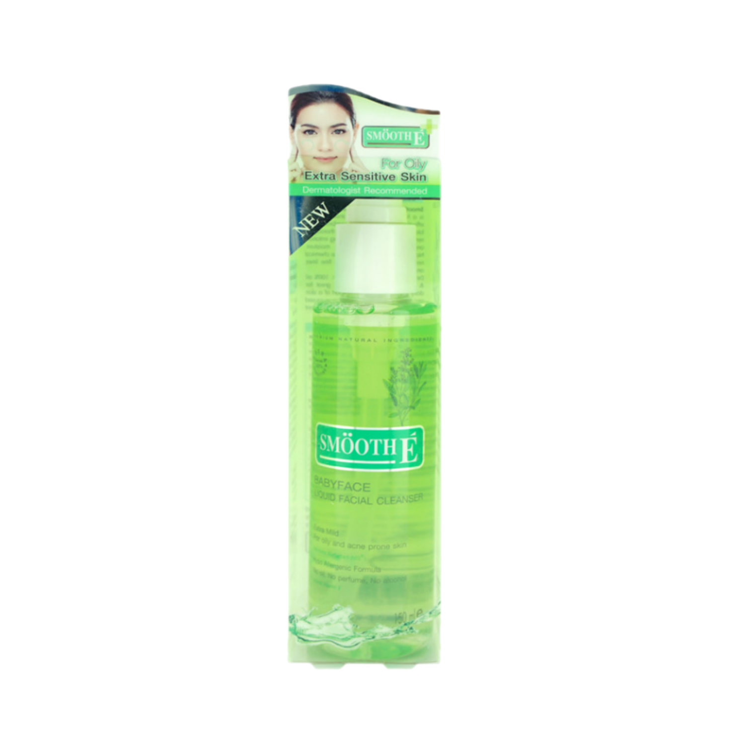Smooth E babyface liquid facial cleanser 150 ml.
