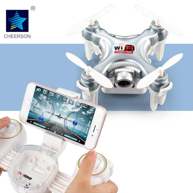 Cheerson CX-10WD-TX โดรนจิ๋วติดกล้อง พร้อมรีโมท ดูภาพสด ควบคุมผ่าน Wi-Fi 2.4G 4CH