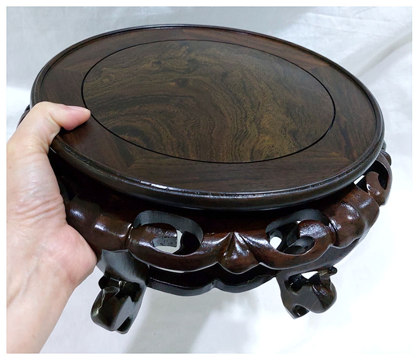 ฐานหรือกี๋ไม้สไตล์จีน ท๊อปประมาณ 22.5cmxสูง14.5cm