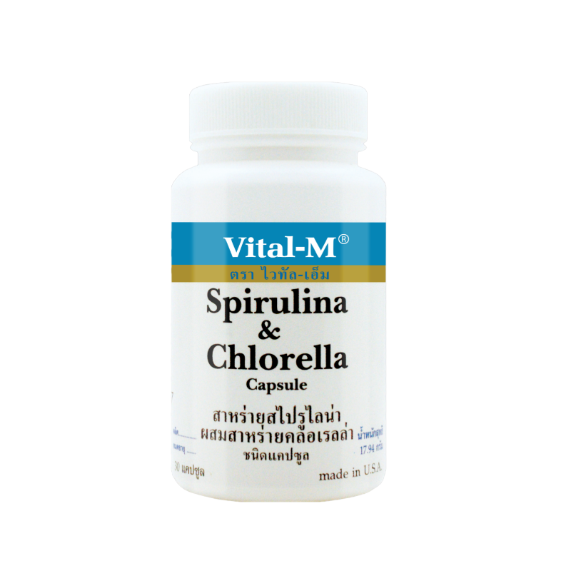 Vital-m spirulina & chlorella 60 capsules