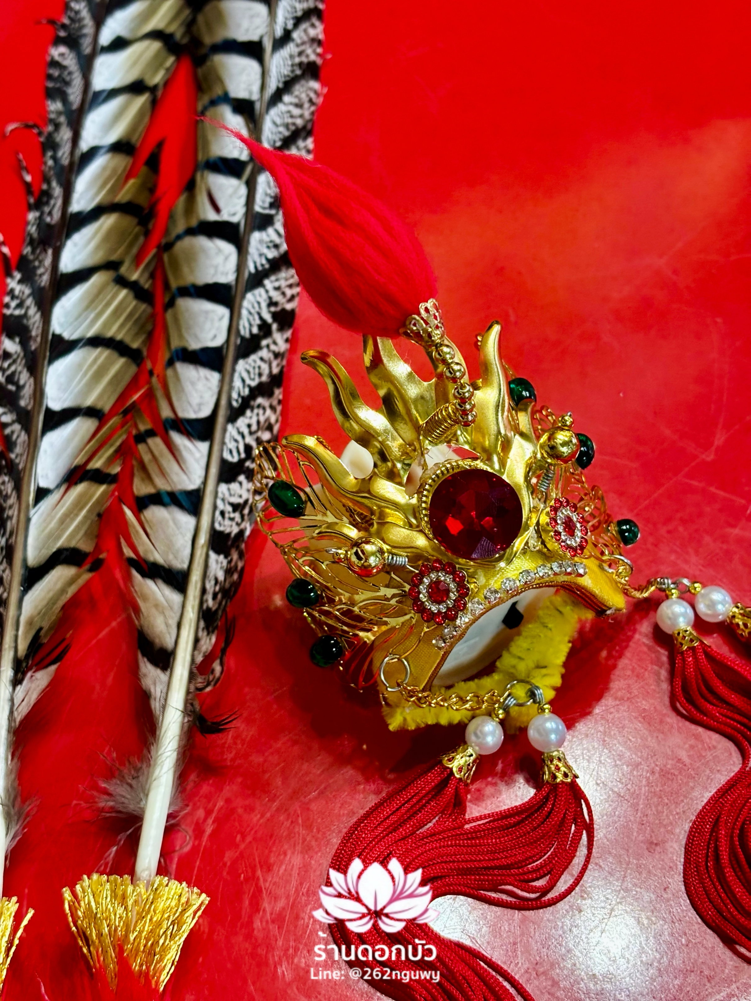 หมวกไต่เสี่ยฮุกโจ้ว หมวกเห้งเจีย หมวกเทวรูปจีน หมวกกิมซิ้น หมวกเทพเจ้าจีน