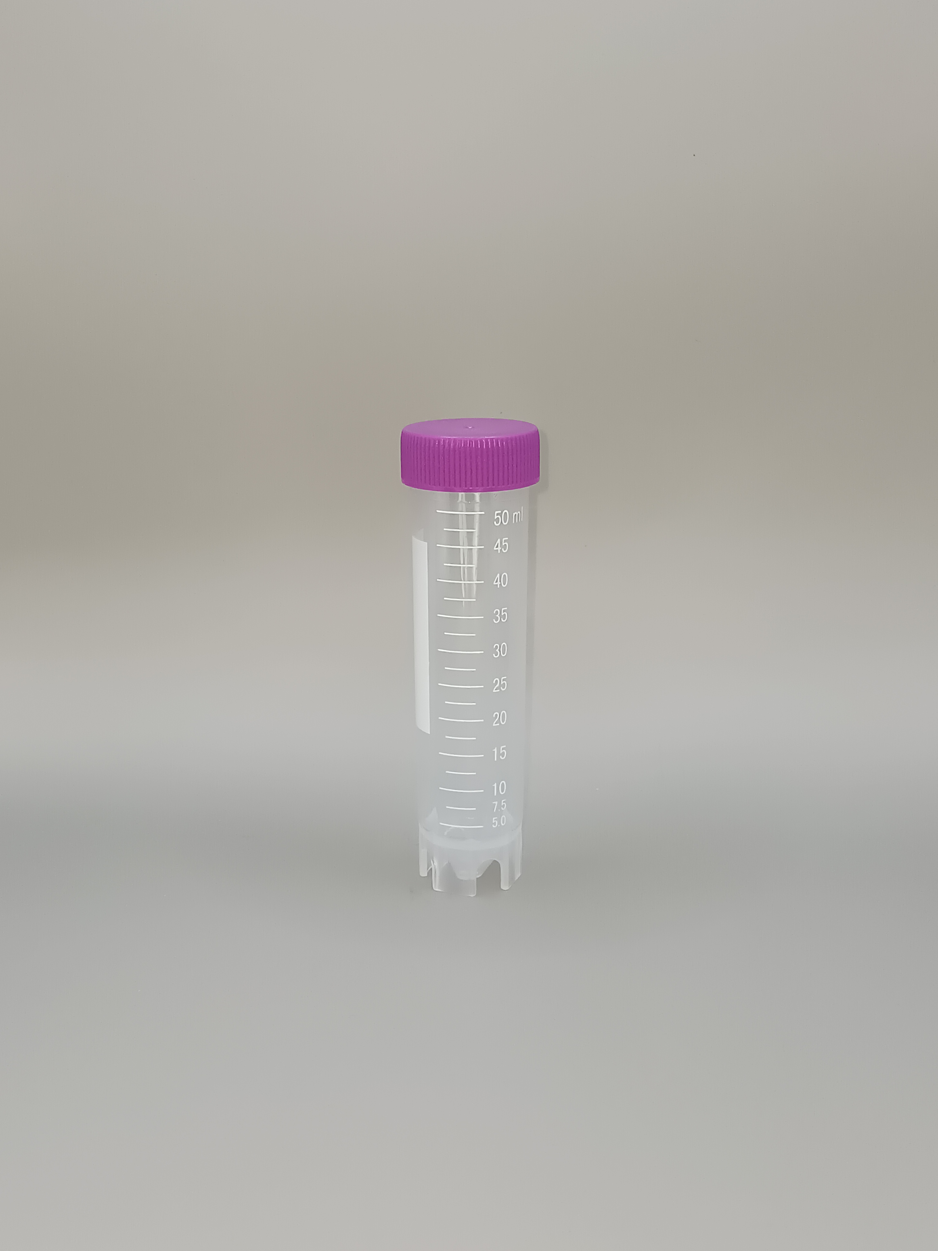 Free-standing Centrifuge Tube 50ml ,Sterile, หลอดทดลองแบบตั้งโต๊ะ ขนาด50 มล. (หลอดเก็บเมล็ดกาแฟ) : สีม่วง