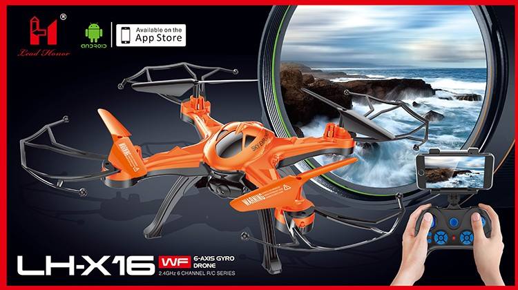 LH-X16 wf โดรนบังคับถ่ายภาพกับโทรศัพ์มือถือ