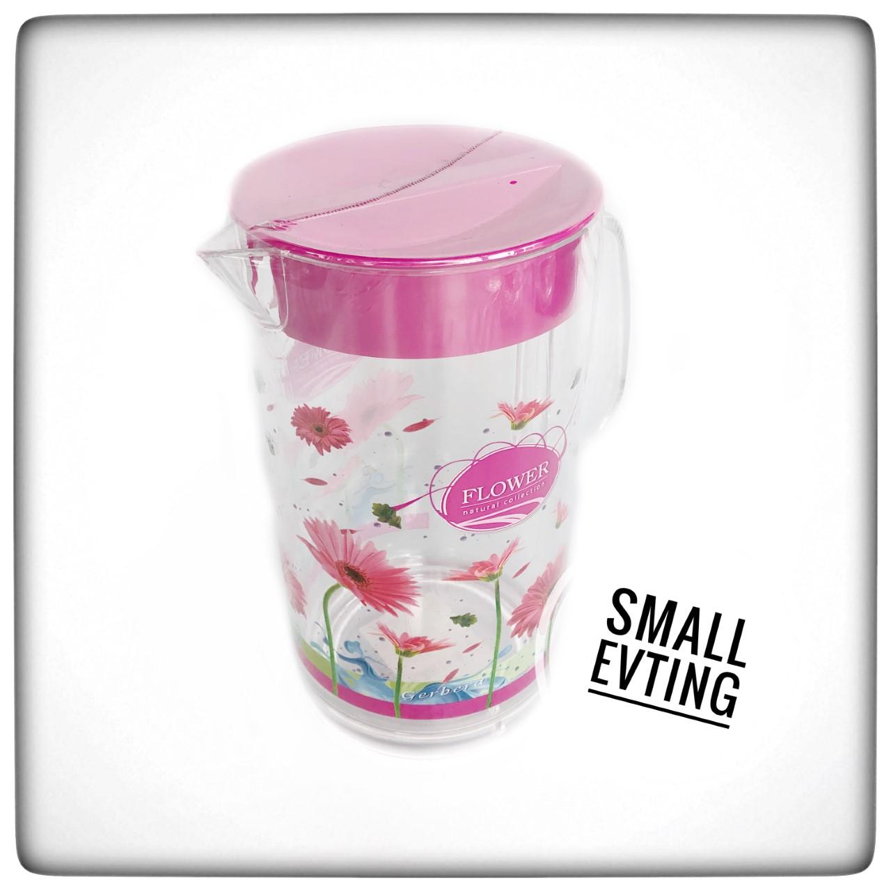 Small Evting เหยือก พลาสติก พิมพ์ลาย ความจุ 2740 มล. เหยือก ใส่น้ำ รุ่น PN412จำนวน 1 ใบ เหยือกน้ำ เหยือกใส่น้ำ