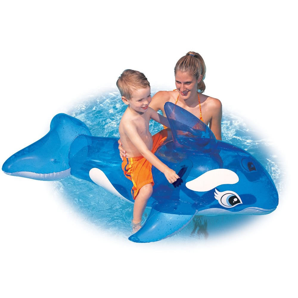 Intex 58523 Whale Ride-on แพปลาวาฬ สีฟ้าใส