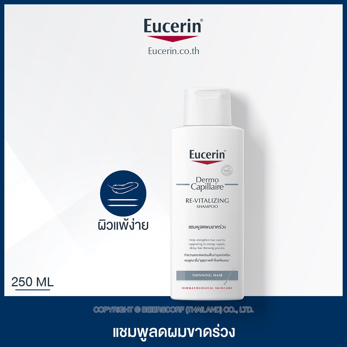 EUCERIN DermoCapillaire Re-Vitalizing Shampoo Thinning Hair 250 ml