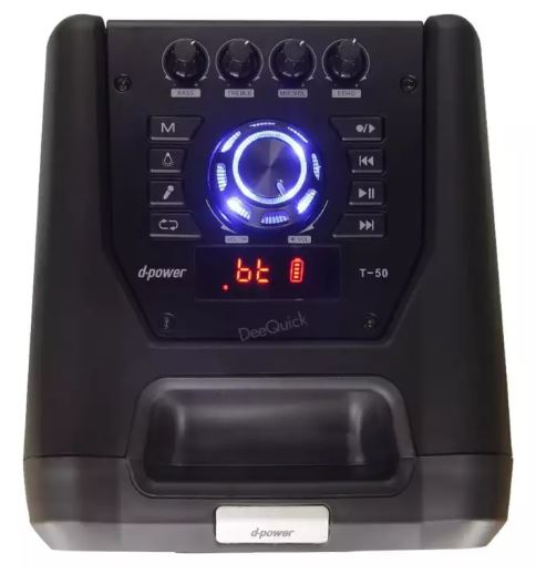 ลำโพง d-power T50 ลำโพงบลูทูธ คาราโอเกะ 2ไมค์ลอย 90W