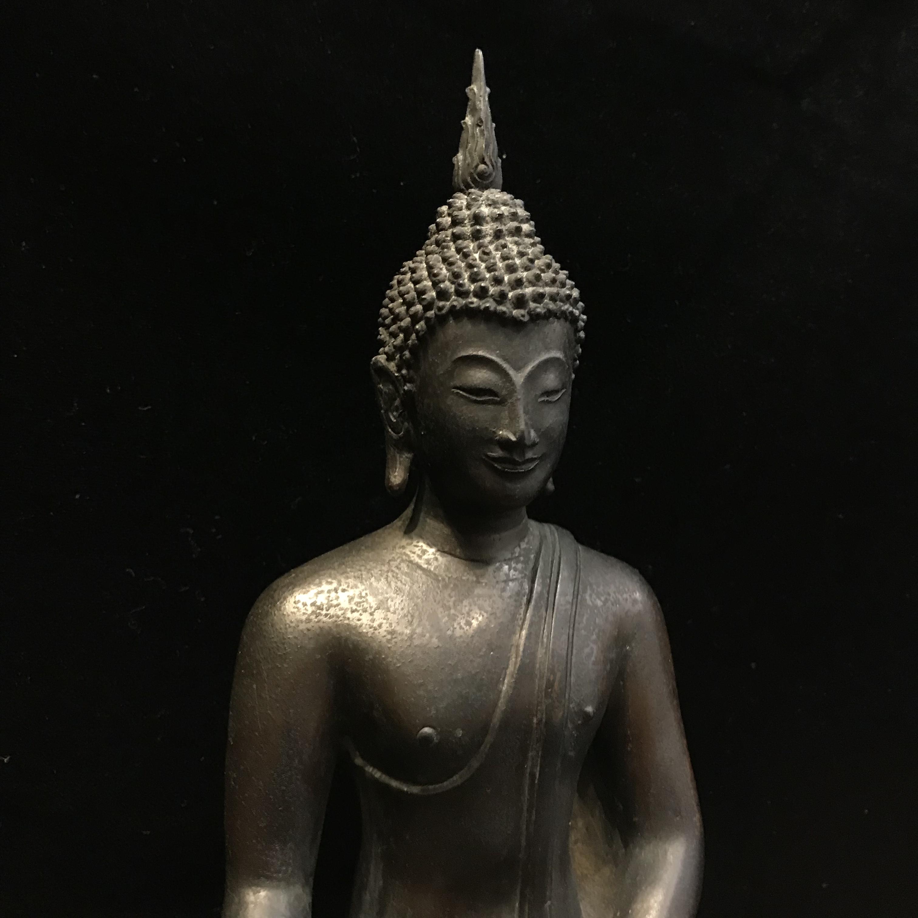 พระพุทธรูปบูชา ภปร วัดบวรนิเวศวิหาร ปี2508 บล็อกดินไทย หน้าตัก5นิ้ว(ที่สุดของพระบูชา ภปร วัดบวร)