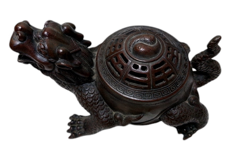 เตากำยานรูปเต่ามังกร งานหนา มีน้ำหนัก--BPT062--