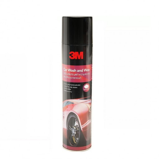 3เอ็ม ผลิตภัณฑ์ทำความสะอาดและเคลือบเงารถยนต์ 3M Car Wash and Wax 600 มล. สูตรมูสโฟมอ่อนนุ่ม 3M Car Wash and Wax 600 ml. [2 in 1 foam formula to clean your car and give glossy look with UV protection]