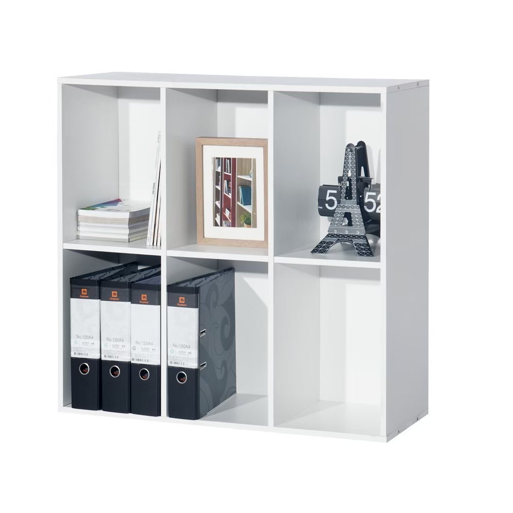 ชั้นอเนกประสงค์ 6 ช่อง ขาว