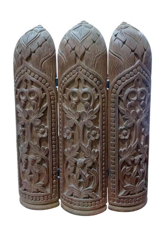 ตลับพับไม้แกะศิลป์พม่า-รามเกียรติ์ สูง31cm