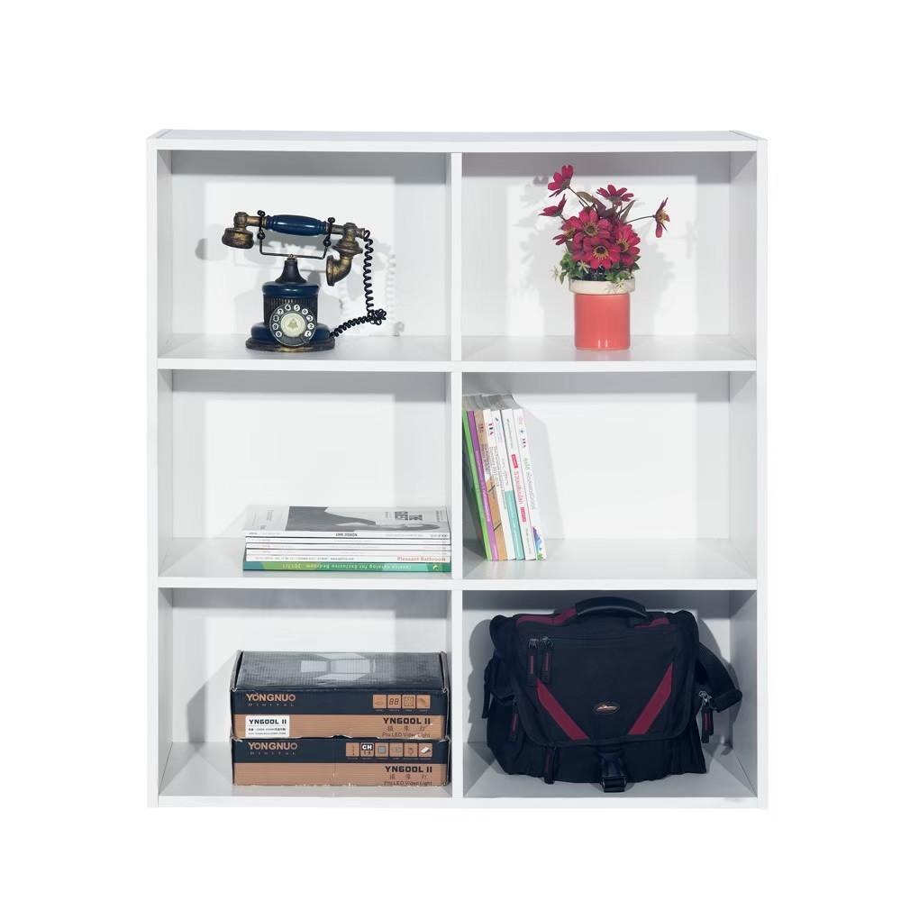 ชั้นอเนกประสงค์ 6 ช่อง ขาว