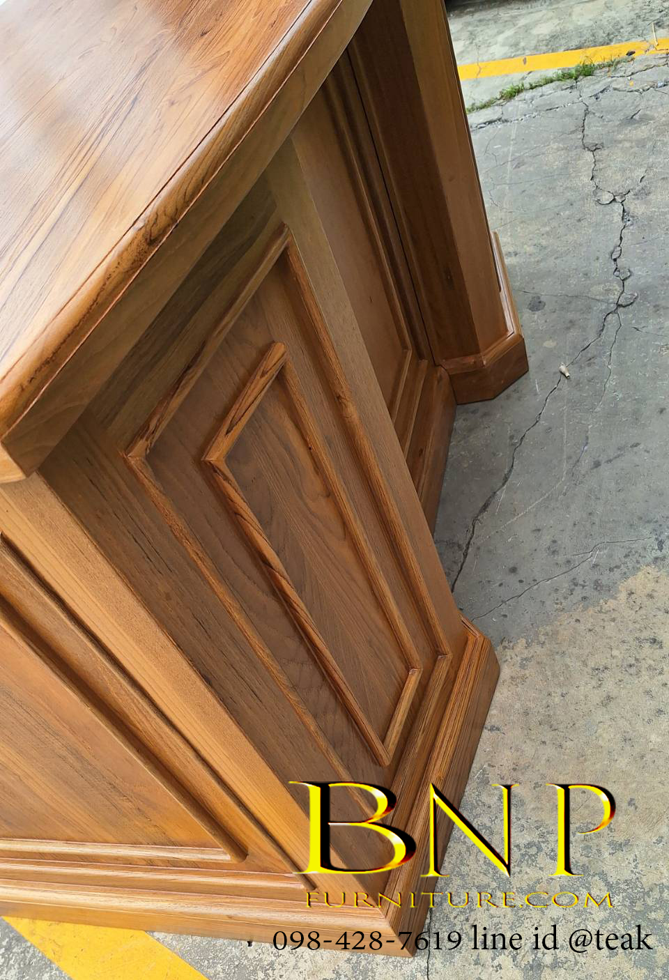 โต๊ะทำงาน ไม้สักแท้ รุ่น อีธาน