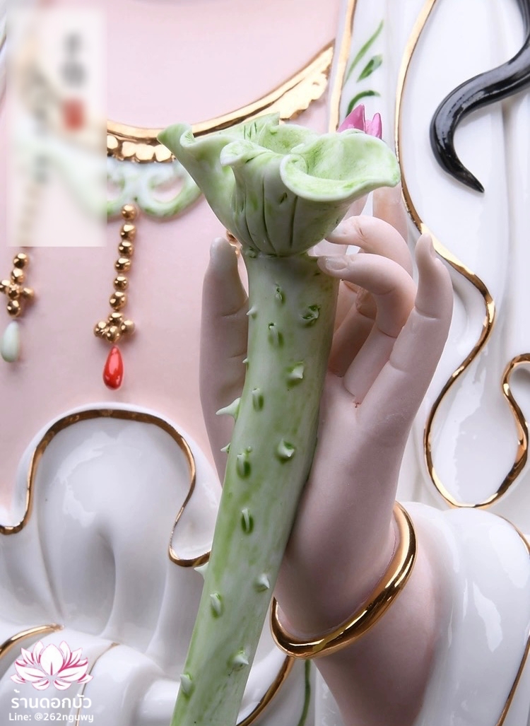 พระพุทธเจ้า (พระยูไล) พระโพธิสัตว์กวนอิม (กวนอิมผ่อสัก) พระมหาสถามปราปต์โพธิสัตว์ (ไต่ซีจี่ผ่อสัก) ขนาด 22/24/26 นิ้ว